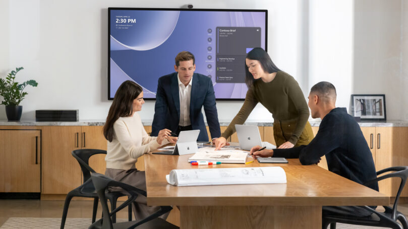 A group of people around a table