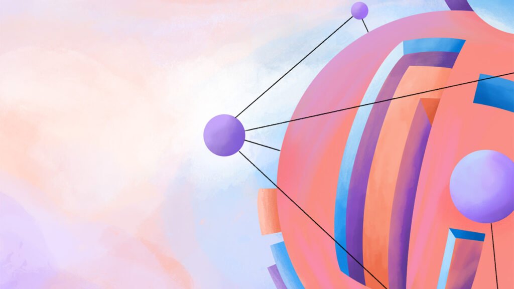 Research Forum | Episode 5 - abstract background with colorful circles