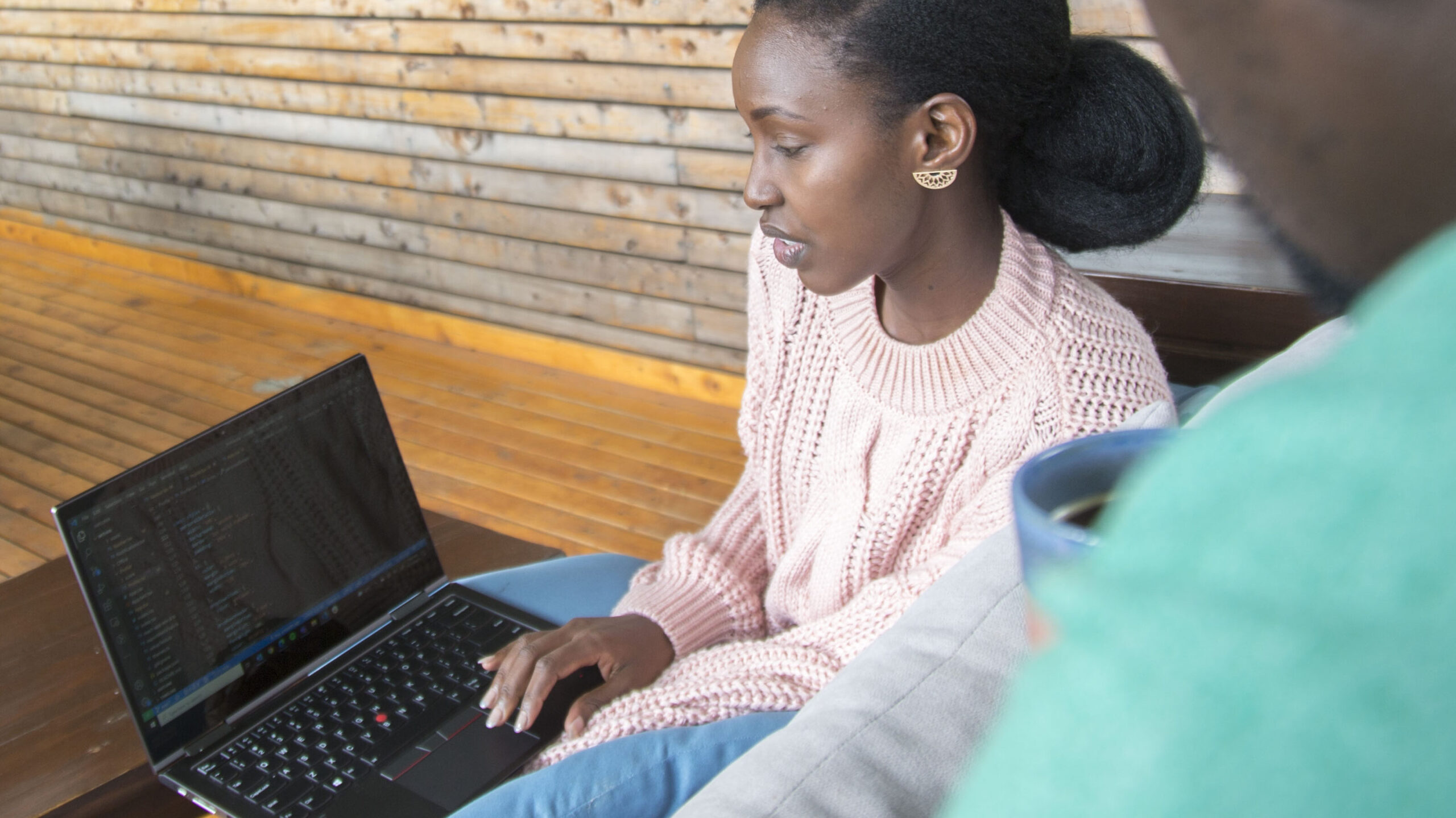 researchers reviewing code