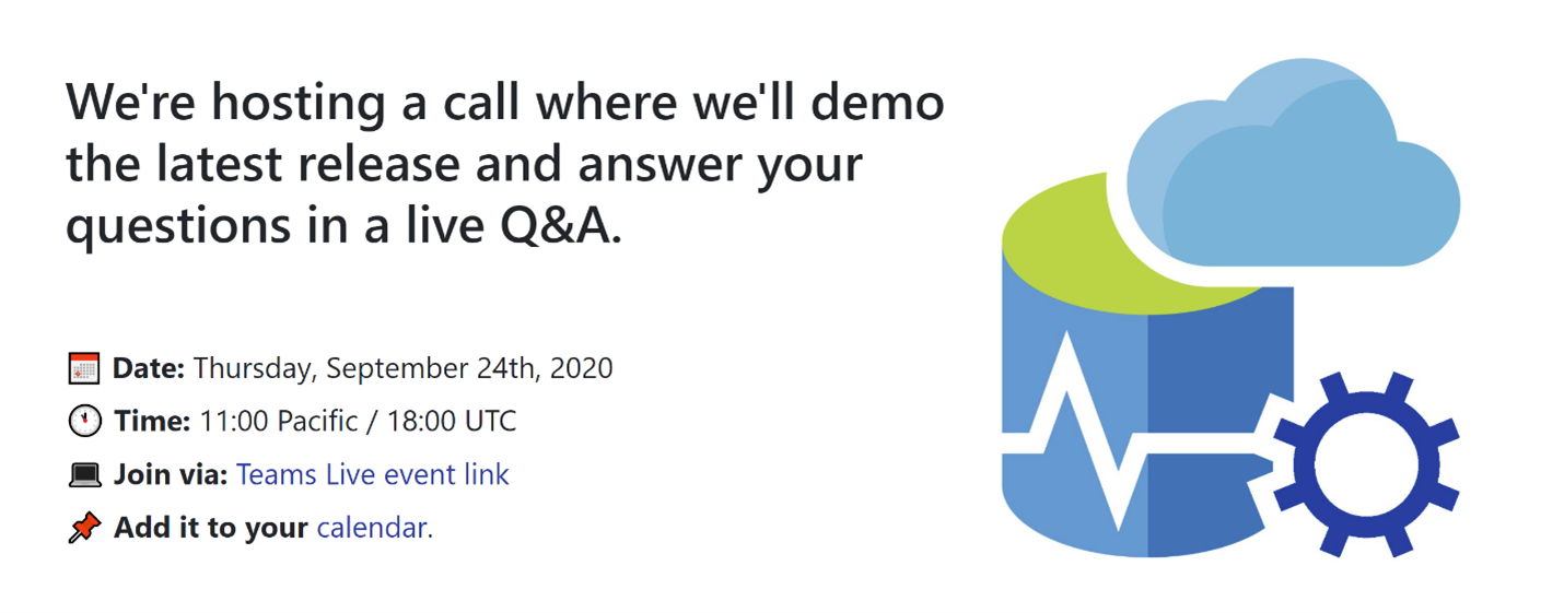 details about Azure Data Studio community call.